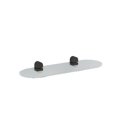 Duro Glass Shelf - Matte Black